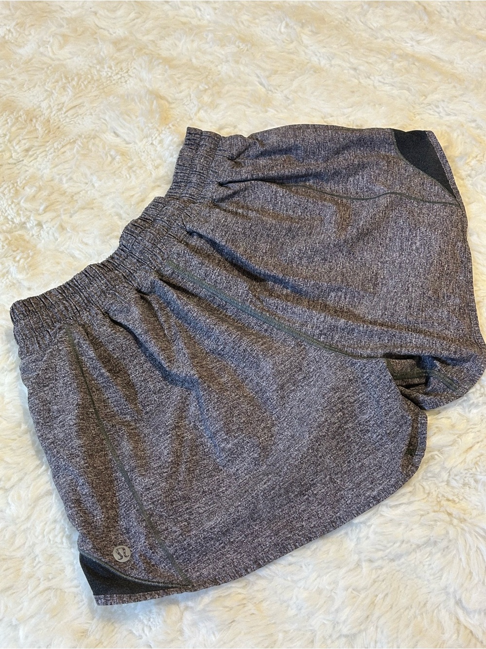 lululemon athletica Heather Gray Athletic Shorts